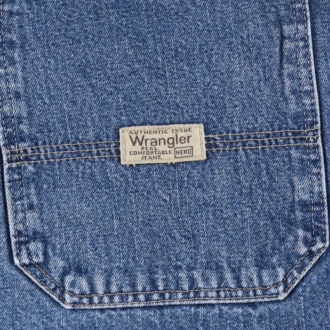 Wrangler Denim Painter Shorts, Men's, W35 equivalent cotton blue type Vintage Second Hand