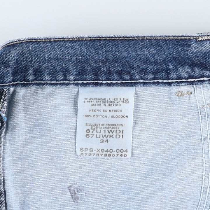 Wrangler Denim Painter Shorts, Men's, W35 equivalent cotton blue type Vintage Second Hand