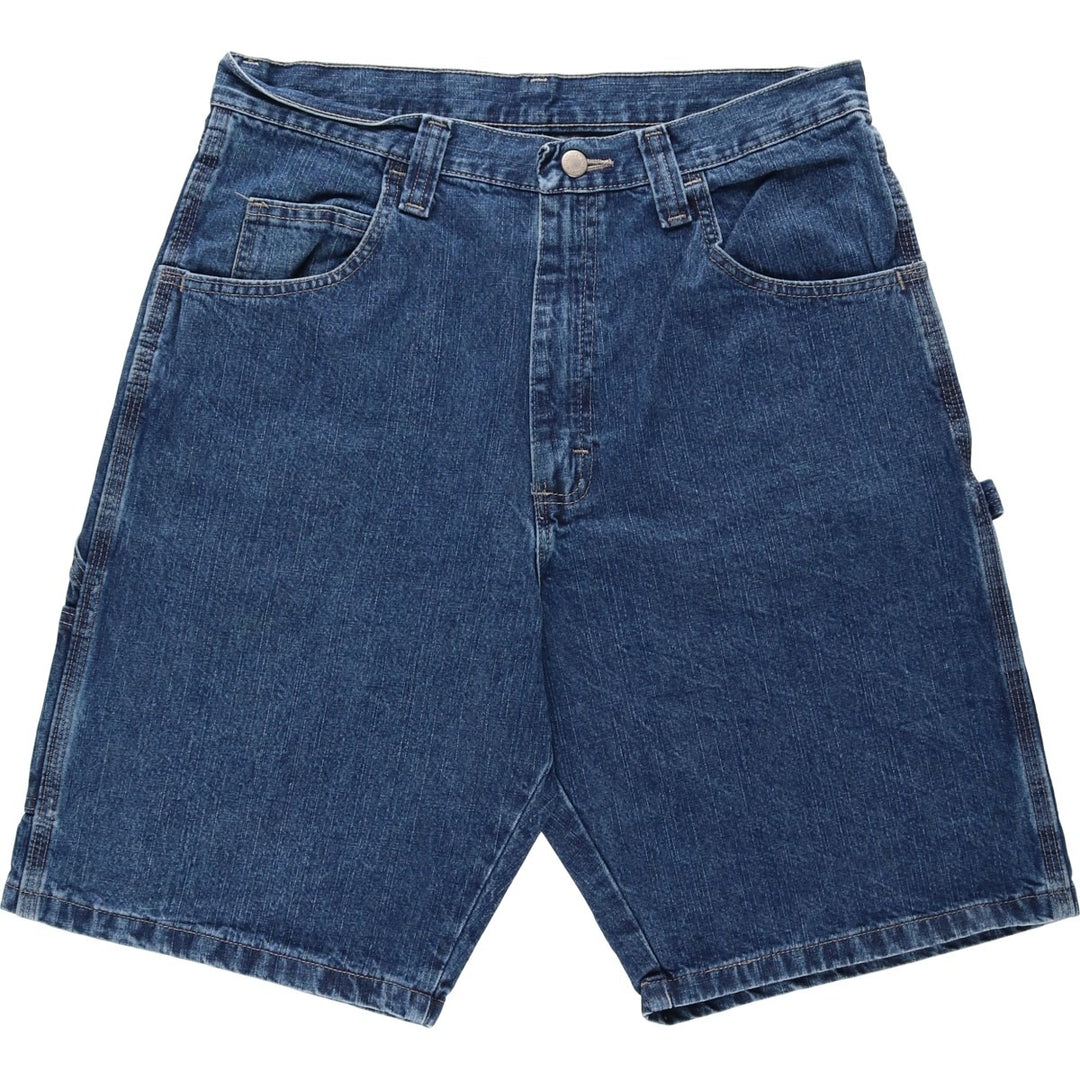 Wrangler Carpenter Denim Painter Shorts (Men's W32 equivalent) cotton blue type Vintage Second Hand