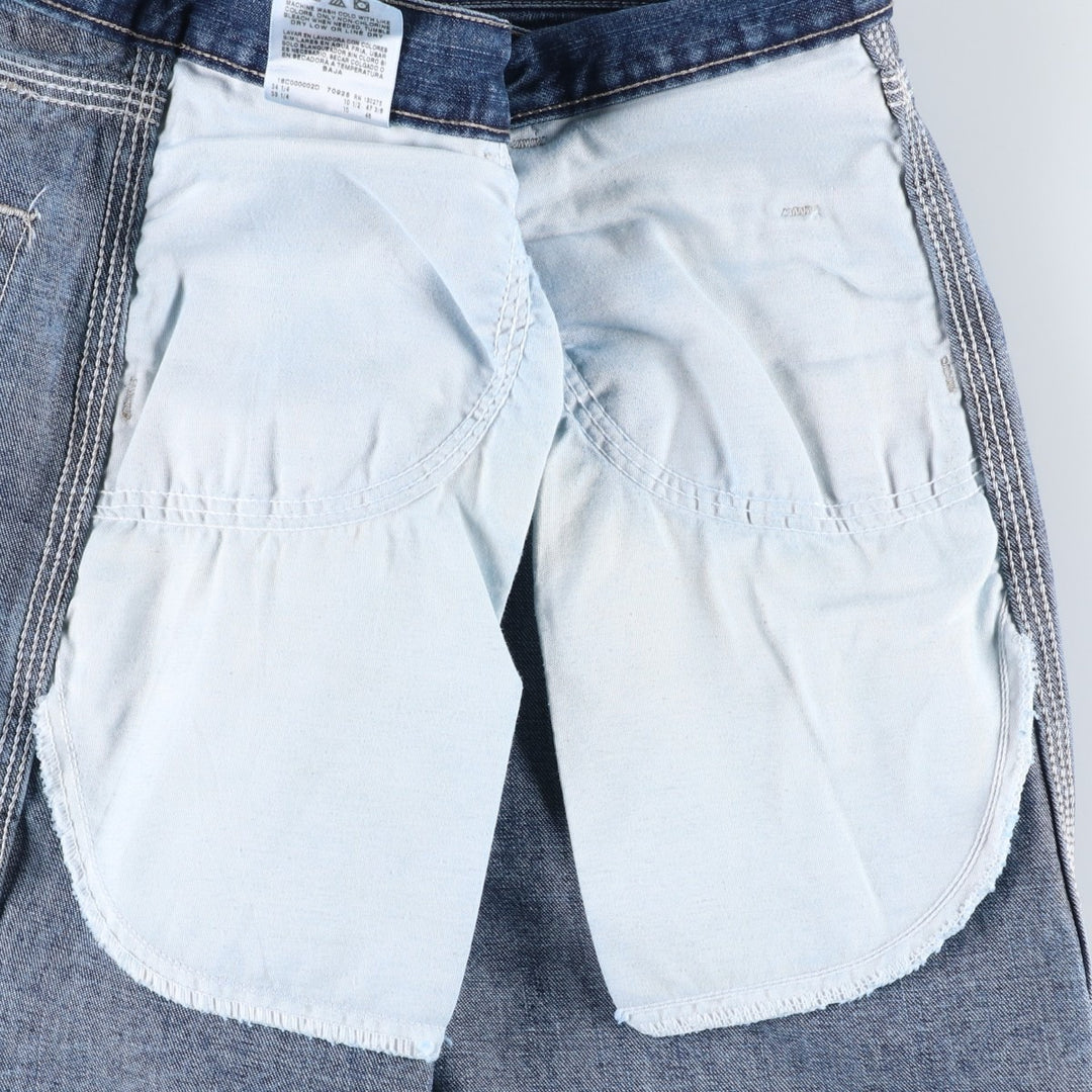 Wrangler Carpenter Denim Painter Shorts (Men's W32 equivalent) cotton blue type Vintage Second Hand