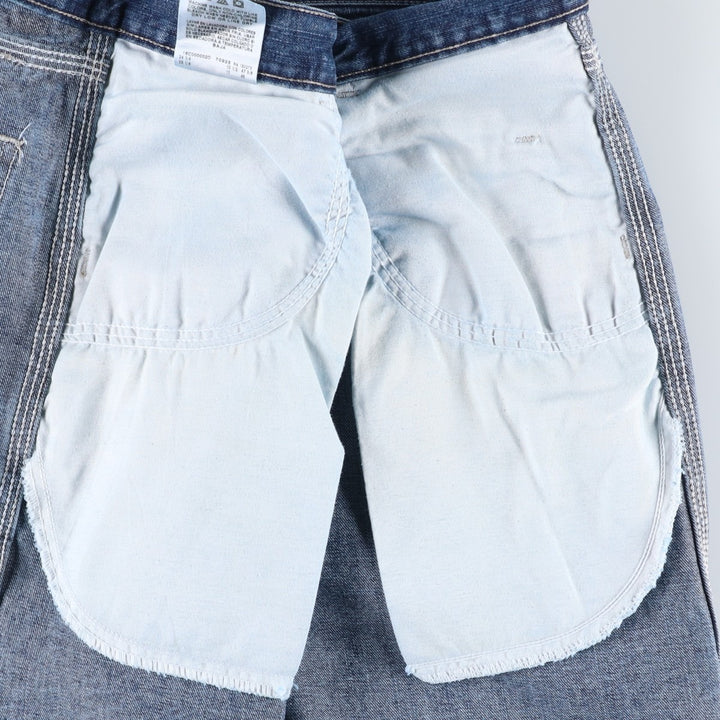 Wrangler Carpenter Denim Painter Shorts (Men's W32 equivalent) cotton blue type Vintage Second Hand