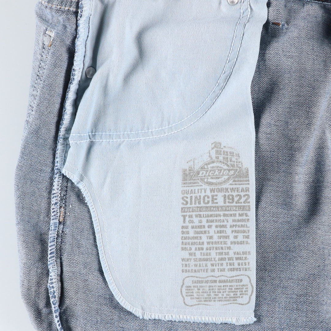 Big Size Dickies Denim Painter Shorts for Men (W40 equivalent) cotton blue type Vintage Second Hand