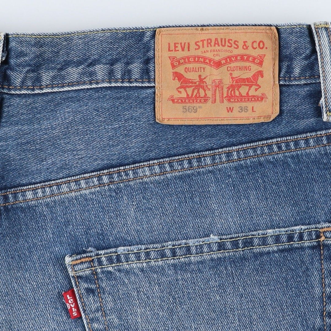 Levi's 569 Denim Shorts, Men's Size W38 (approx.) cotton blue type Vintage Second Hand