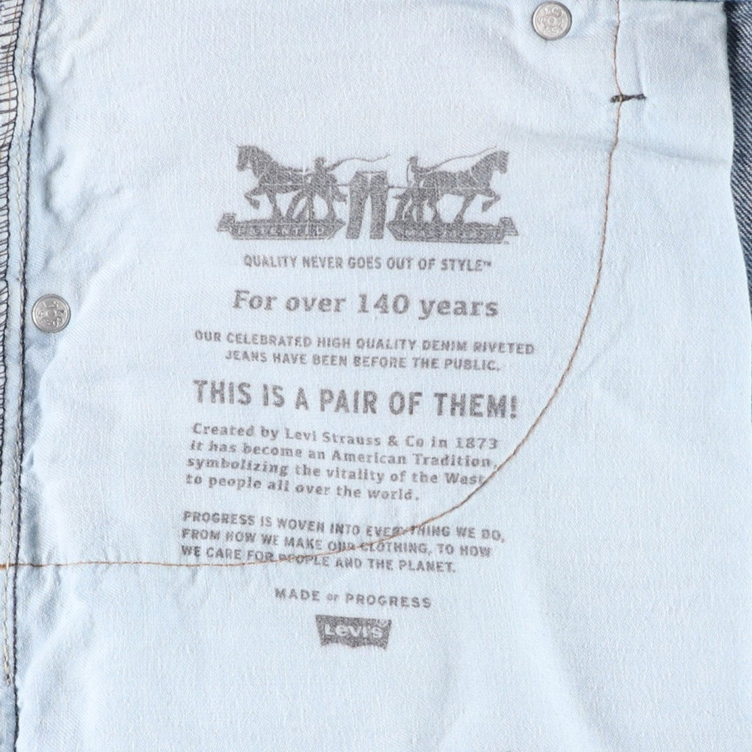 Levi's 569 Denim Shorts, Men's Size W38 (approx.) cotton blue type Vintage Second Hand