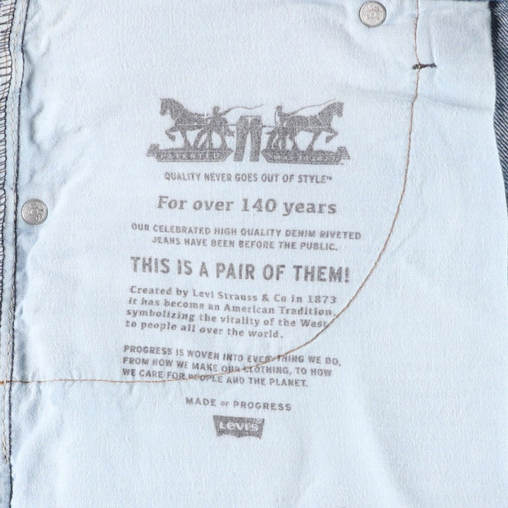 Levi's 569 Denim Shorts, Men's Size W38 (approx.) cotton blue type Vintage Second Hand