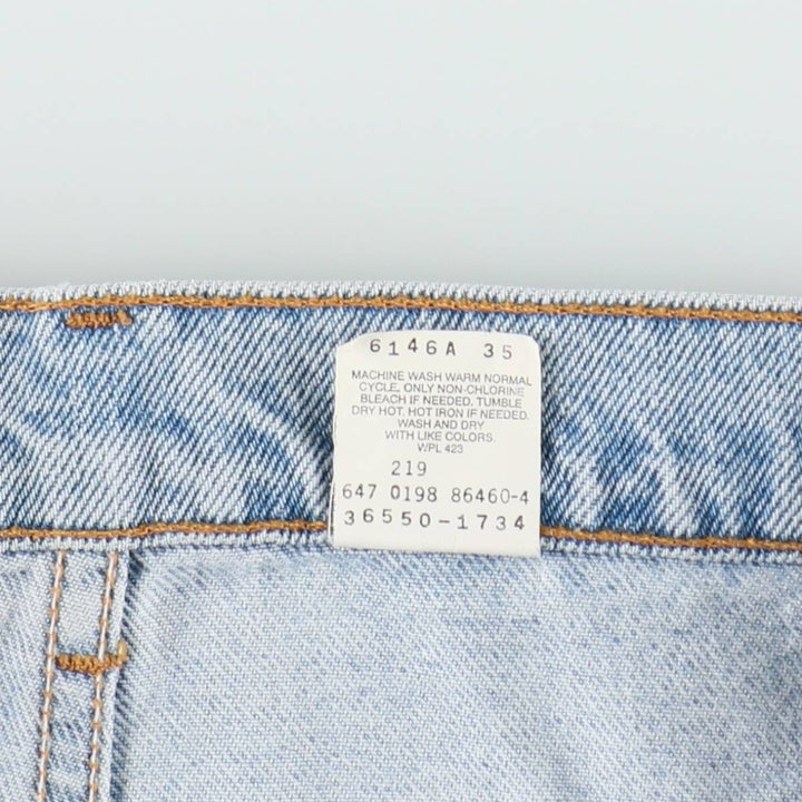 90'S Levi's 36550-1734 Relaxed Fit Orange Tab Denim Shorts, Men's W33 (approx.), Vintage cotton blue type Vintage Second Hand