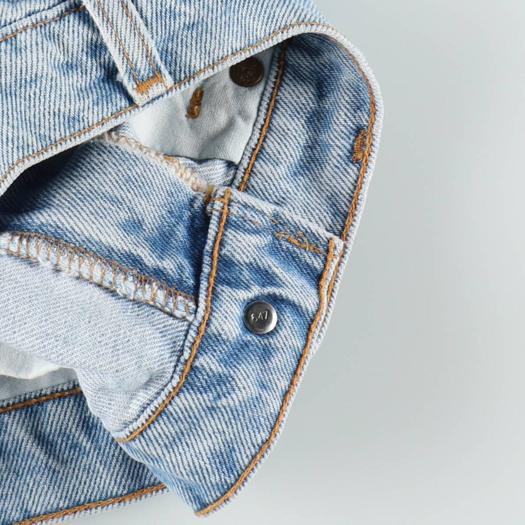 90'S Levi's 36550-1734 Relaxed Fit Orange Tab Denim Shorts, Men's W33 (approx.), Vintage cotton blue type Vintage Second Hand