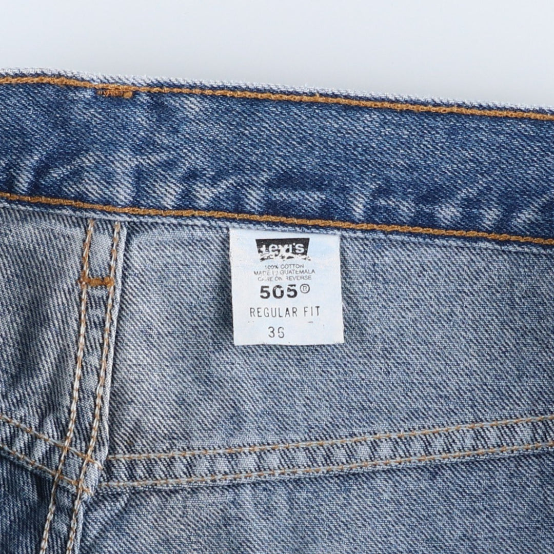 2000'S Levi's 505 Regular Fit Denim Shorts, Men's Size 36 cotton blue type Vintage Second Hand