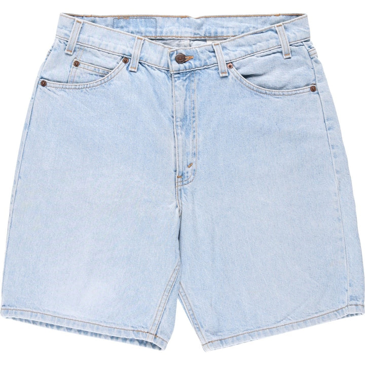 90'S Levi's 550 Relaxed Fit Denim Shorts, Men's Size W34 (approx.), Vintage cotton Blue type light blue Vintage Second Hand