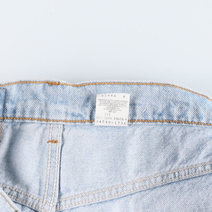 90'S Levi's 550 Relaxed Fit Denim Shorts, Men's Size W34 (approx.), Vintage cotton Blue type light blue Vintage Second Hand