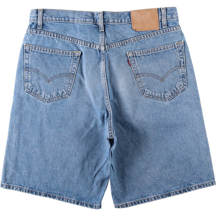 Levi's 550 Relaxed Fit Denim Shorts (Men's W37 equivalent) cotton blue type Vintage Second Hand