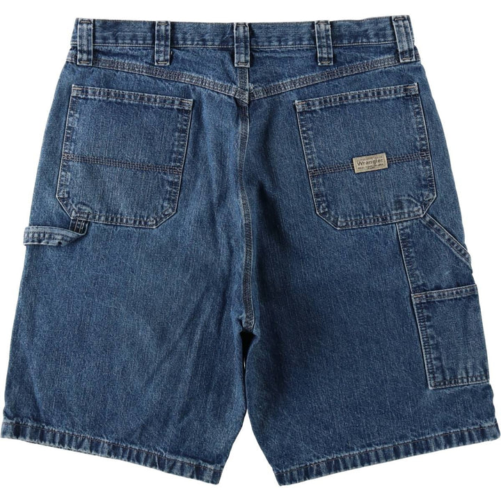 00'S Wrangler CARPENTER Denim Painter Shorts, Men's, W36 equivalent cotton blue type Vintage Second Hand