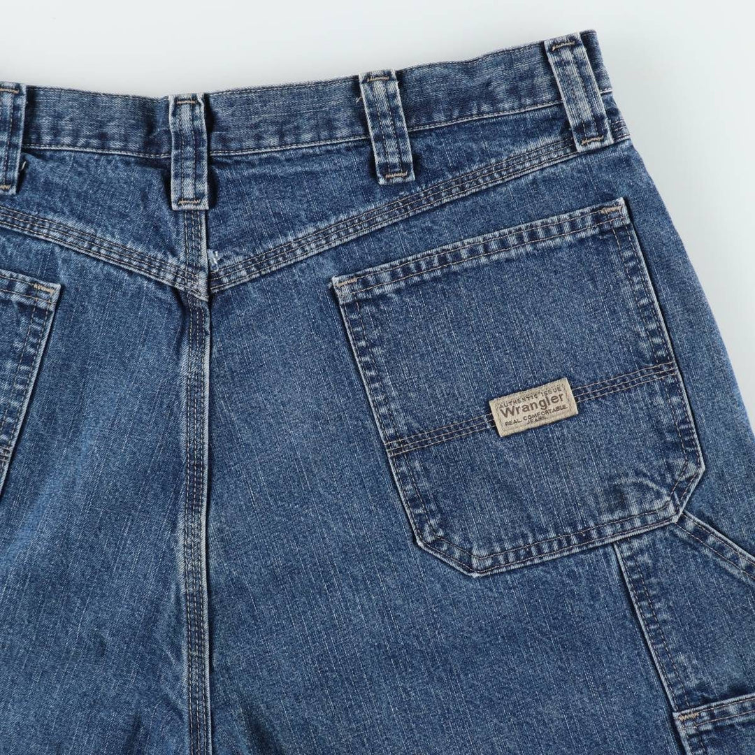00'S Wrangler CARPENTER Denim Painter Shorts, Men's, W36 equivalent cotton blue type Vintage Second Hand