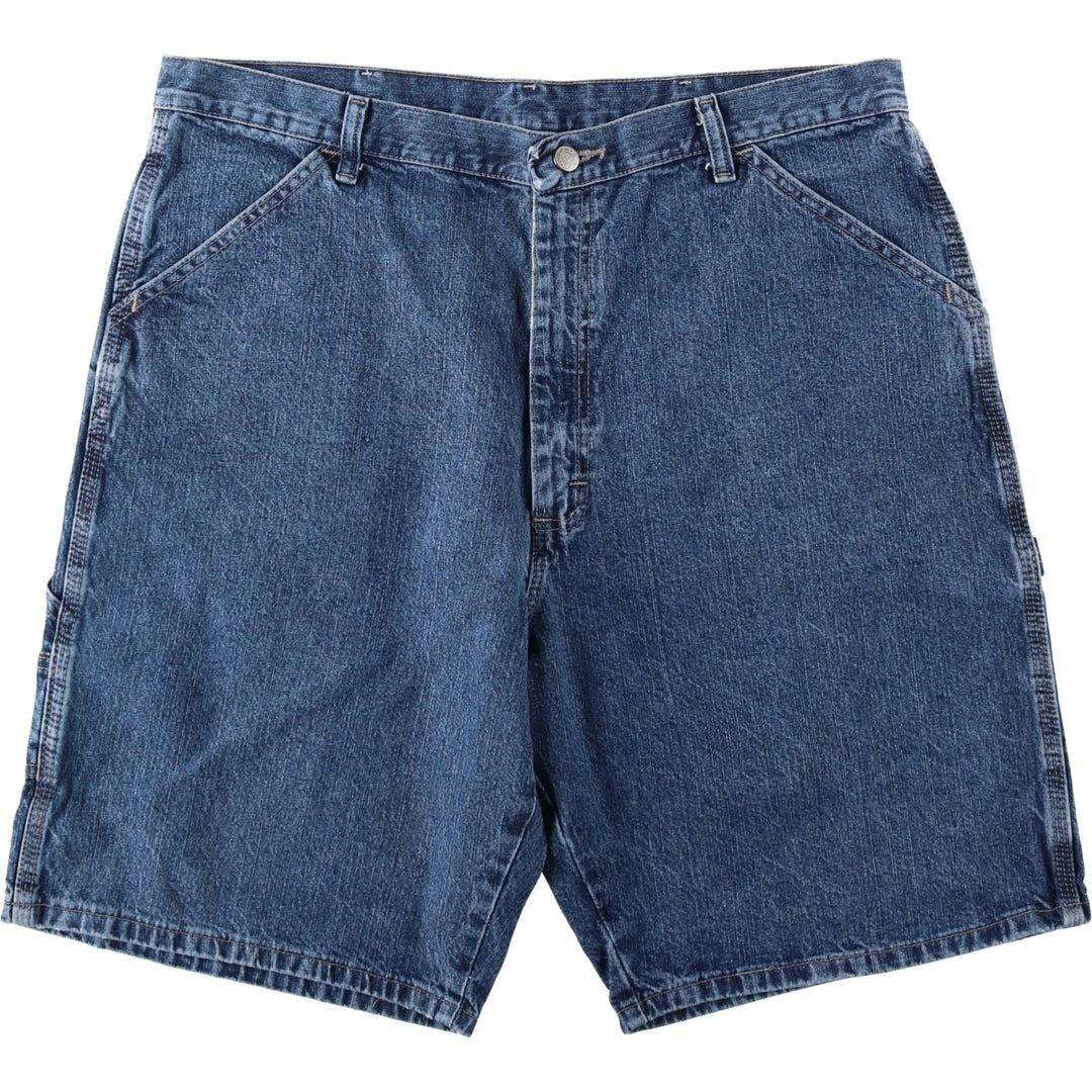 Wrangler denim painter shorts, men's size W37 (approx.) cotton blue type Vintage Second Hand