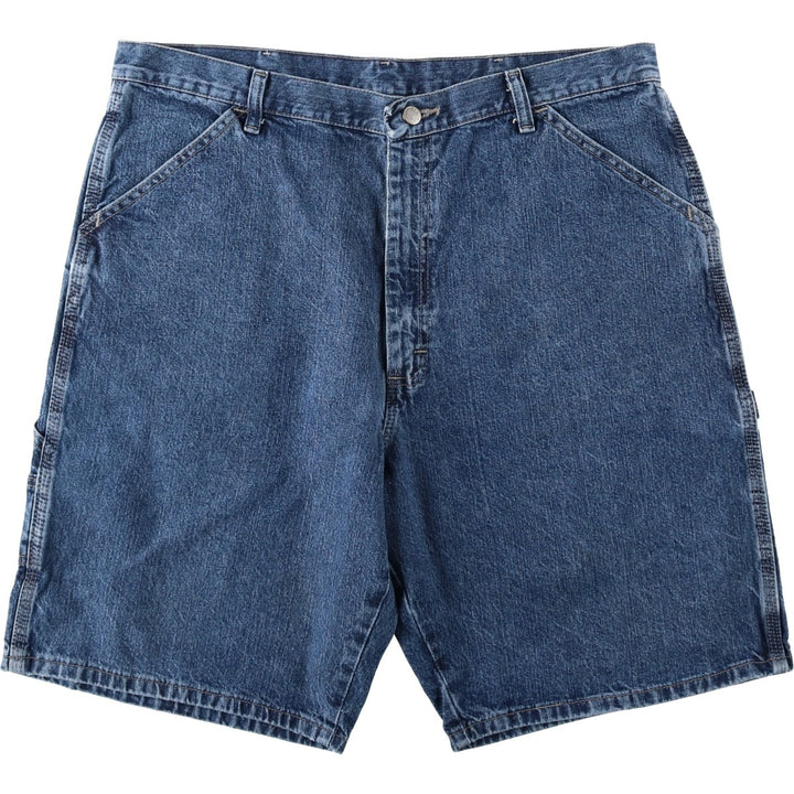 Wrangler denim painter shorts, men's size W37 (approx.) cotton blue type Vintage Second Hand