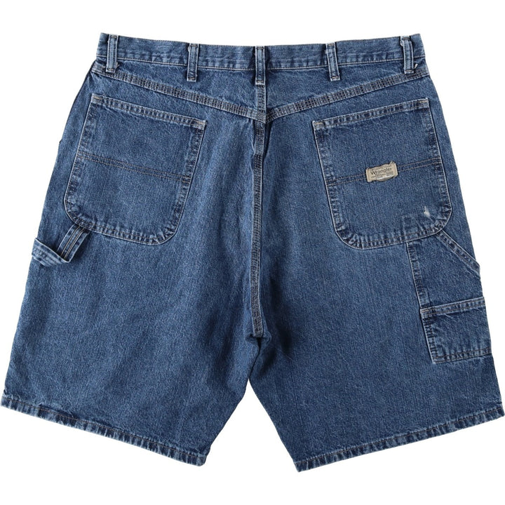 Wrangler denim painter shorts, men's size W37 (approx.) cotton blue type Vintage Second Hand