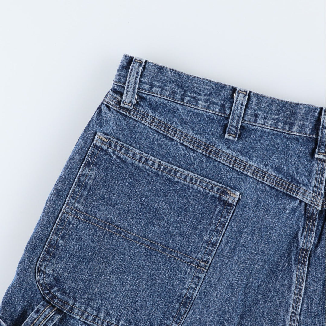 Wrangler denim painter shorts, men's size W37 (approx.) cotton blue type Vintage Second Hand
