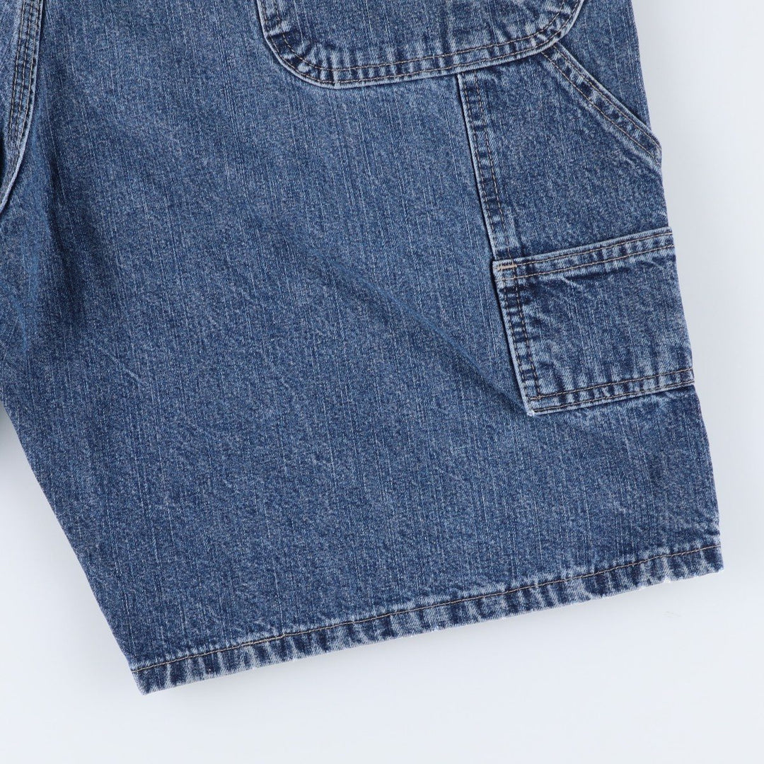 Wrangler denim painter shorts, men's size W37 (approx.) cotton blue type Vintage Second Hand