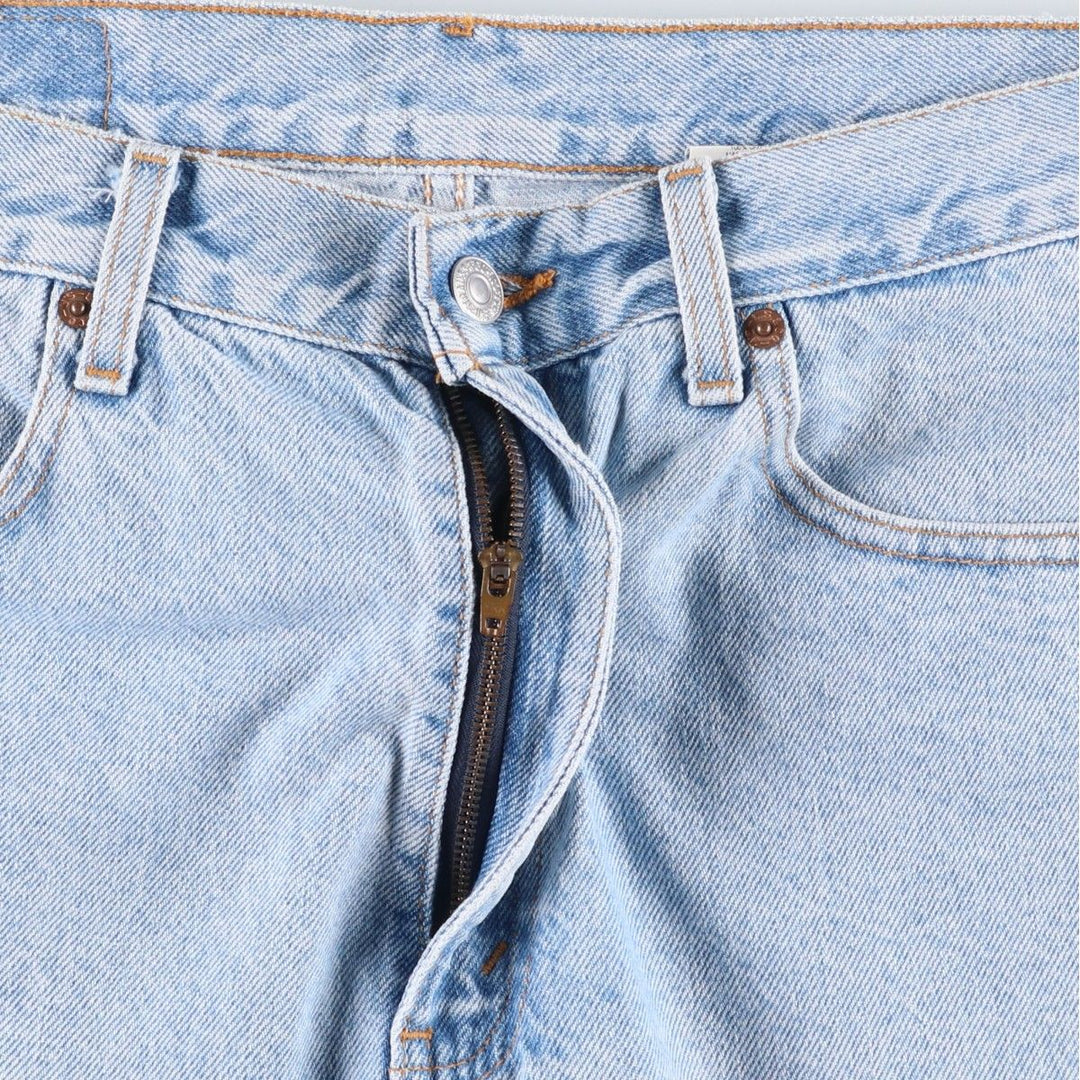 2000'S Levi's 505 Regular Fit Denim Shorts (Men's size W33 equivalent) cotton Blue type light blue Vintage Second Hand