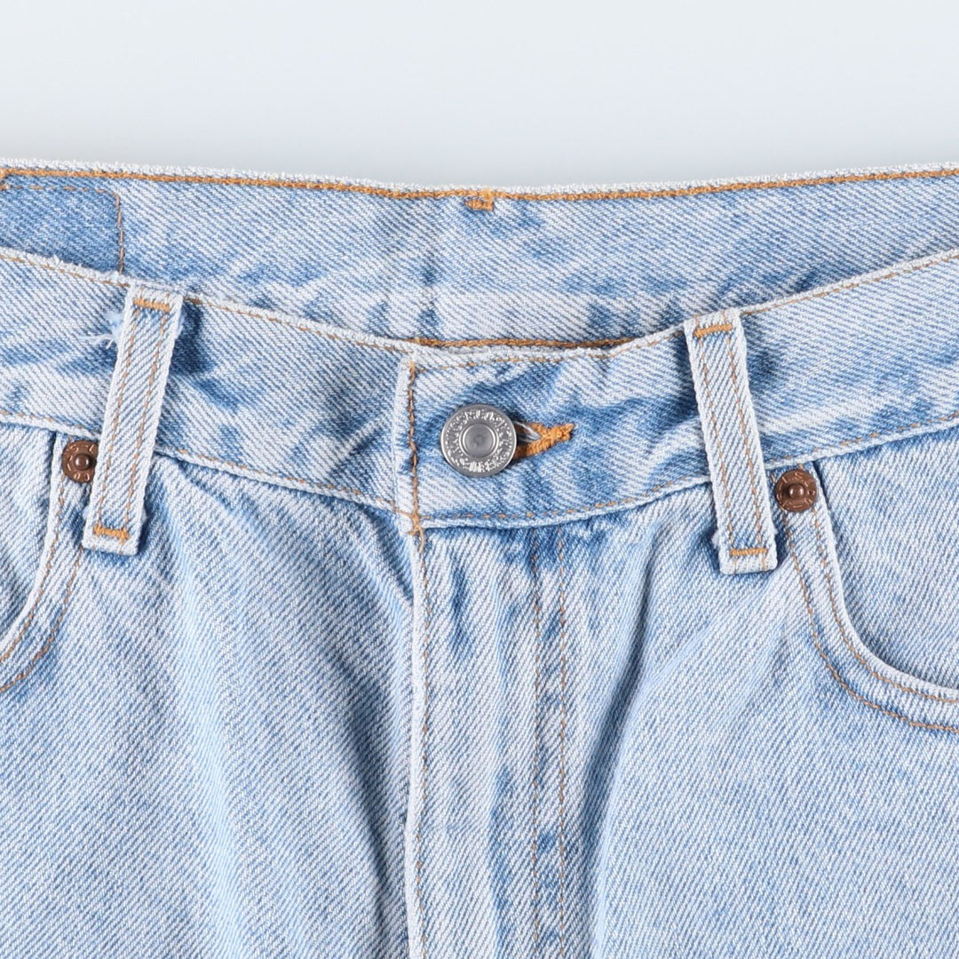 2000'S Levi's 505 Regular Fit Denim Shorts (Men's size W33 equivalent) cotton Blue type light blue Vintage Second Hand