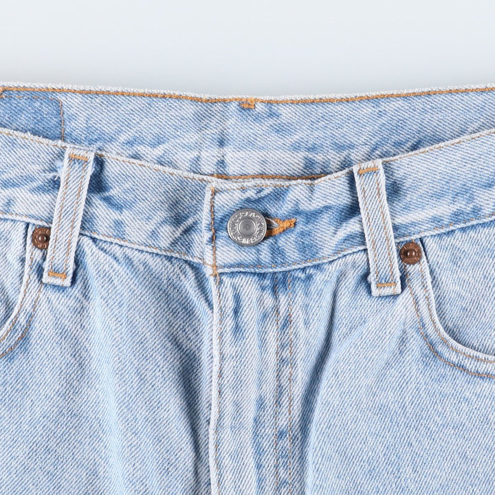 2000'S Levi's 505 Regular Fit Denim Shorts (Men's size W33 equivalent) cotton Blue type light blue Vintage Second Hand