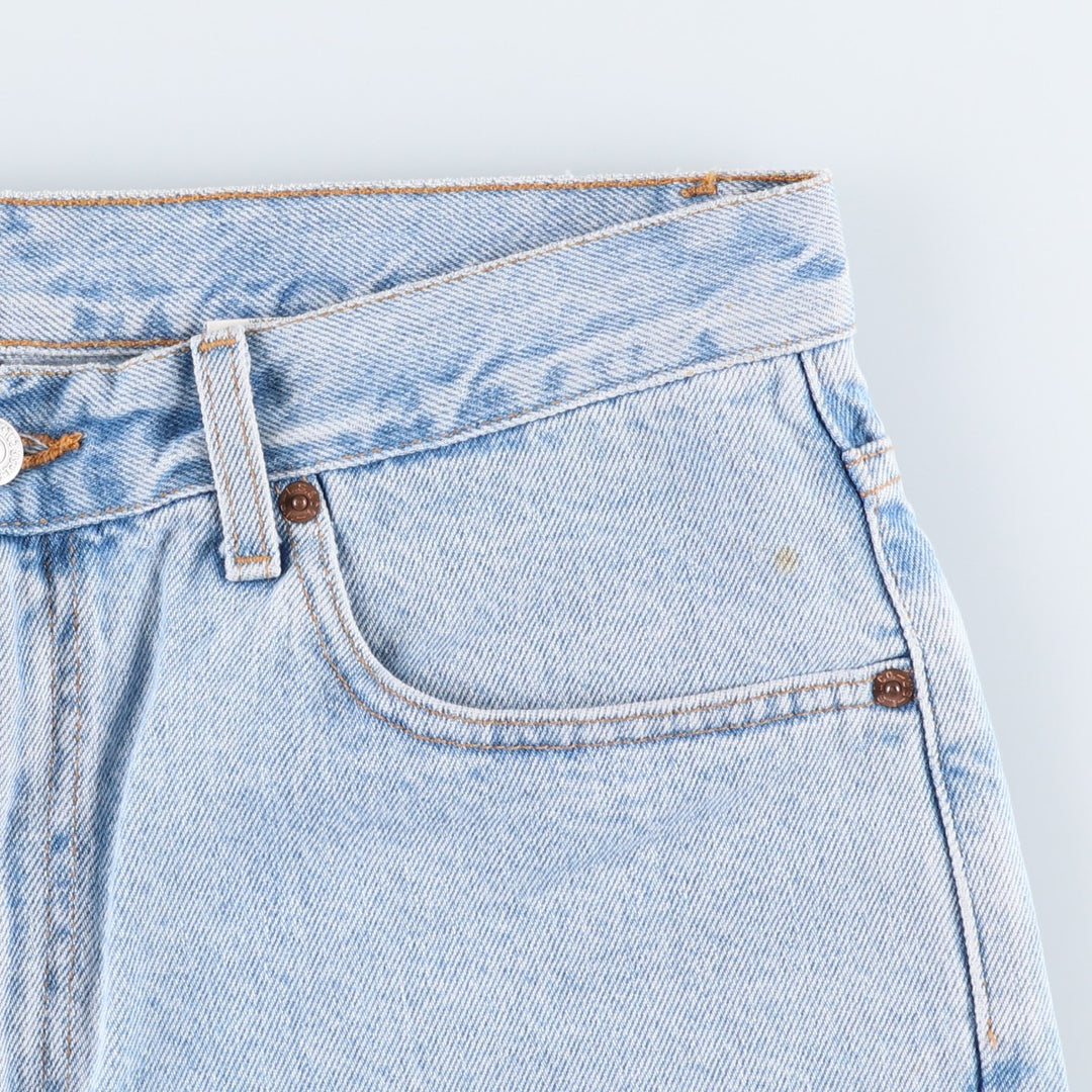 2000'S Levi's 505 Regular Fit Denim Shorts (Men's size W33 equivalent) cotton Blue type light blue Vintage Second Hand