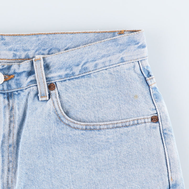2000'S Levi's 505 Regular Fit Denim Shorts (Men's size W33 equivalent) cotton Blue type light blue Vintage Second Hand