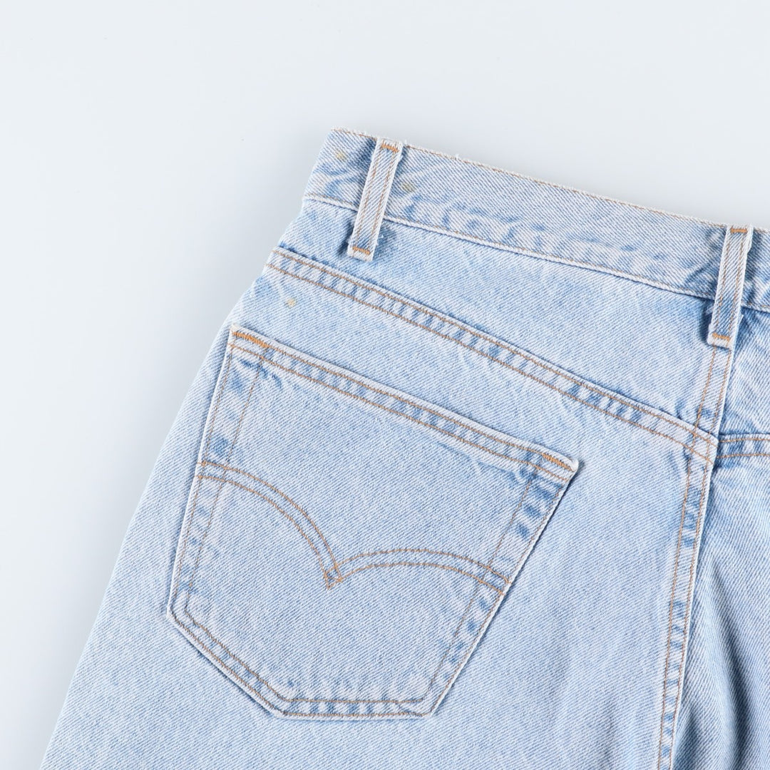 2000'S Levi's 505 Regular Fit Denim Shorts (Men's size W33 equivalent) cotton Blue type light blue Vintage Second Hand