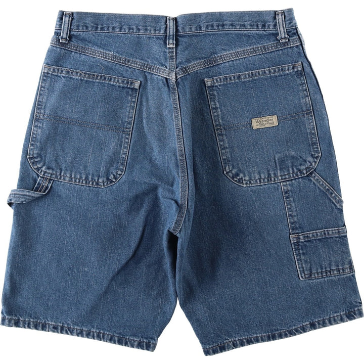 Wrangler Denim Painter Shorts, Men's, W34 equivalent cotton blue type Vintage Second Hand