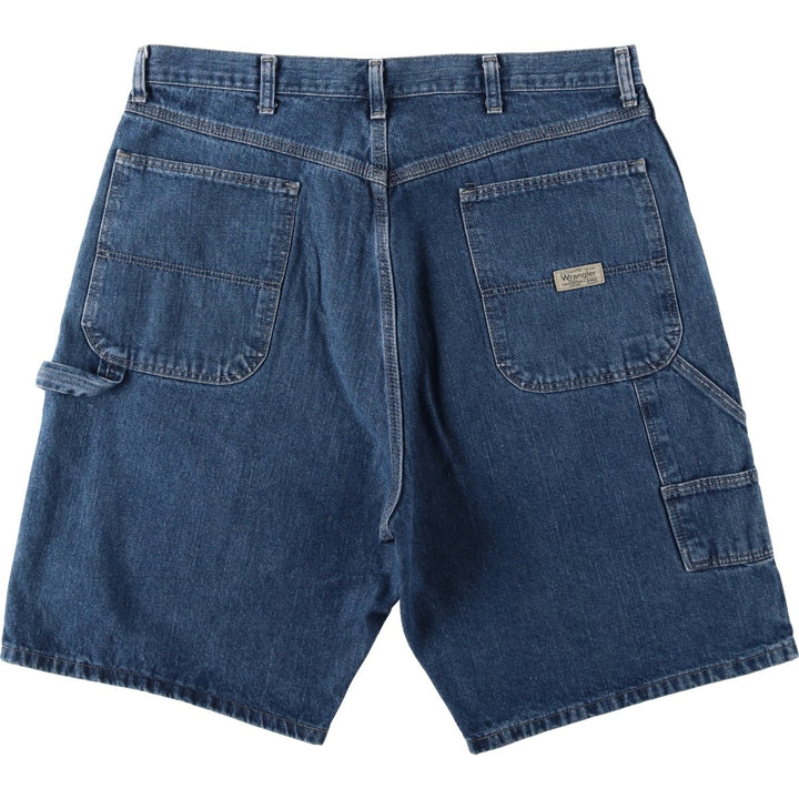 Wrangler Denim Painter Shorts, Shorts, Men's, W37 equivalent cotton blue type Vintage Second Hand
