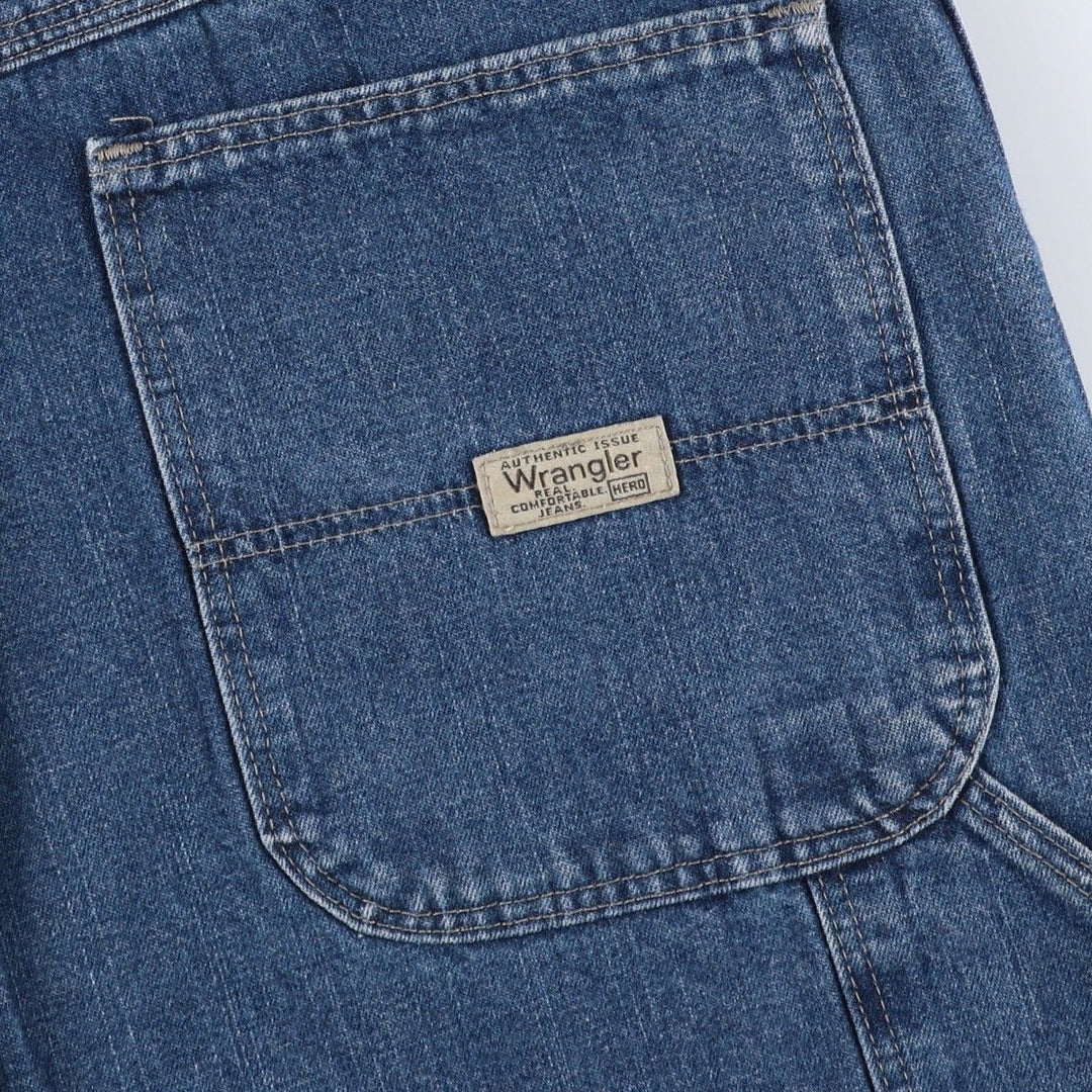 Wrangler Denim Painter Shorts, Shorts, Men's, W37 equivalent cotton blue type Vintage Second Hand