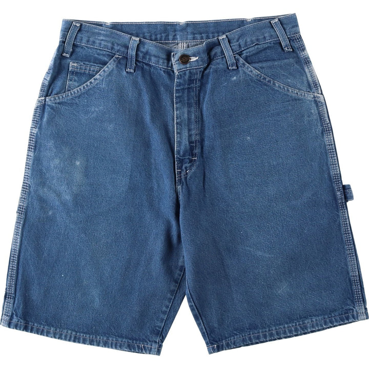 Dickies denim painter shorts, short pants, men's size w33 cotton blue type Vintage Second Hand