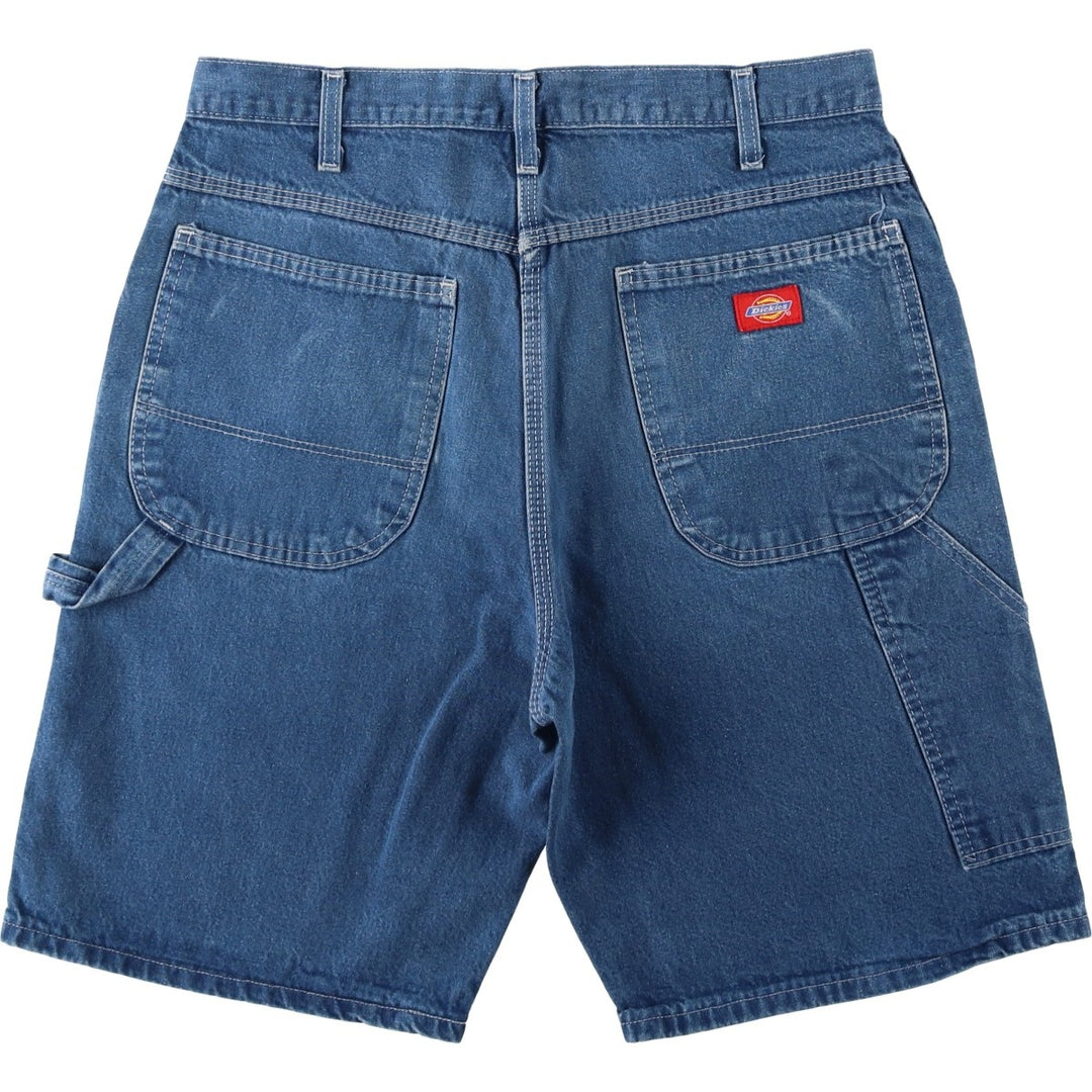 Dickies denim painter shorts, short pants, men's size w33 cotton blue type Vintage Second Hand