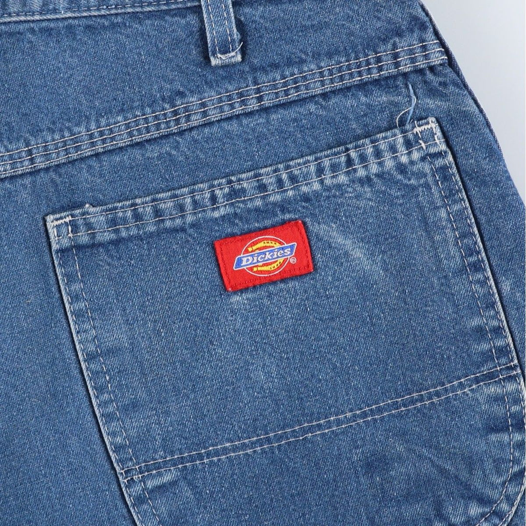 Dickies denim painter shorts, short pants, men's size w33 cotton blue type Vintage Second Hand