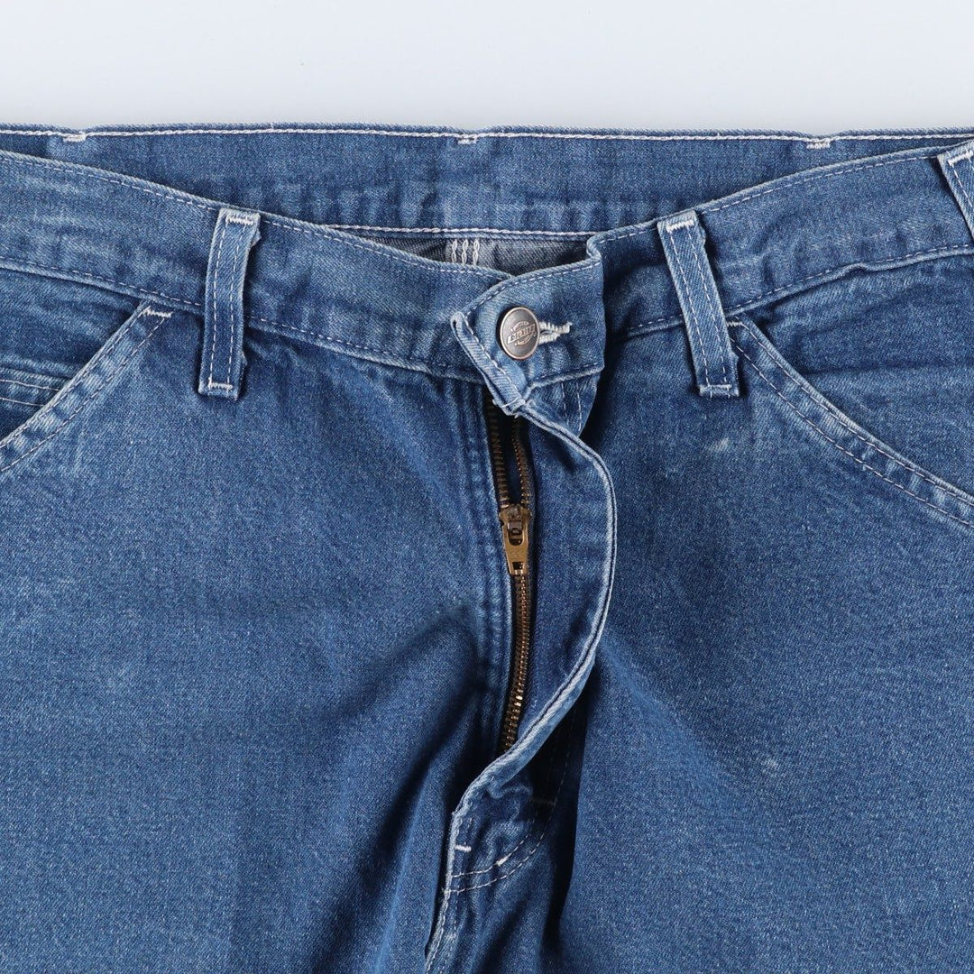 Dickies denim painter shorts, short pants, men's size w33 cotton blue type Vintage Second Hand