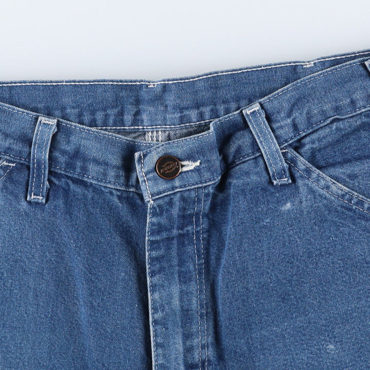 Dickies denim painter shorts, short pants, men's size w33 cotton blue type Vintage Second Hand
