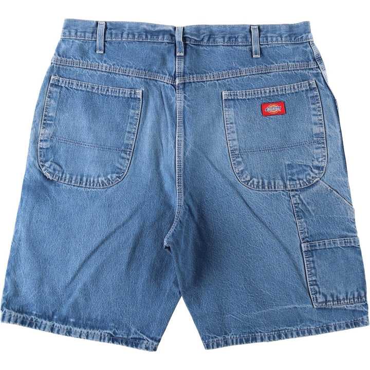 Dickies denim shorts, men's size W37 (approx.) unclear blue type Vintage Second Hand