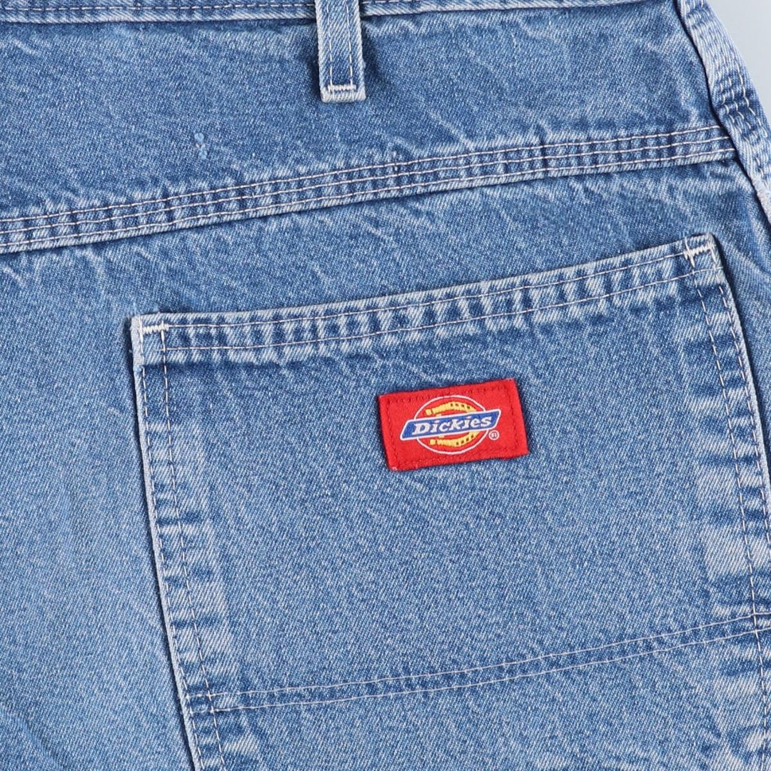 Dickies denim shorts, men's size W37 (approx.) unclear blue type Vintage Second Hand