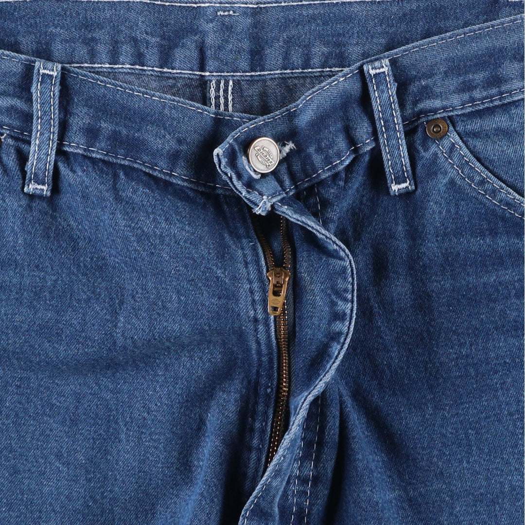 Dickies Relaxed Fit Denim Painter Shorts (Men's W37 equivalent) cotton blue type Vintage Second Hand
