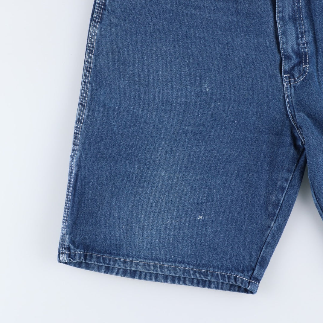 Dickies Relaxed Fit Denim Painter Shorts (Men's W37 equivalent) cotton blue type Vintage Second Hand