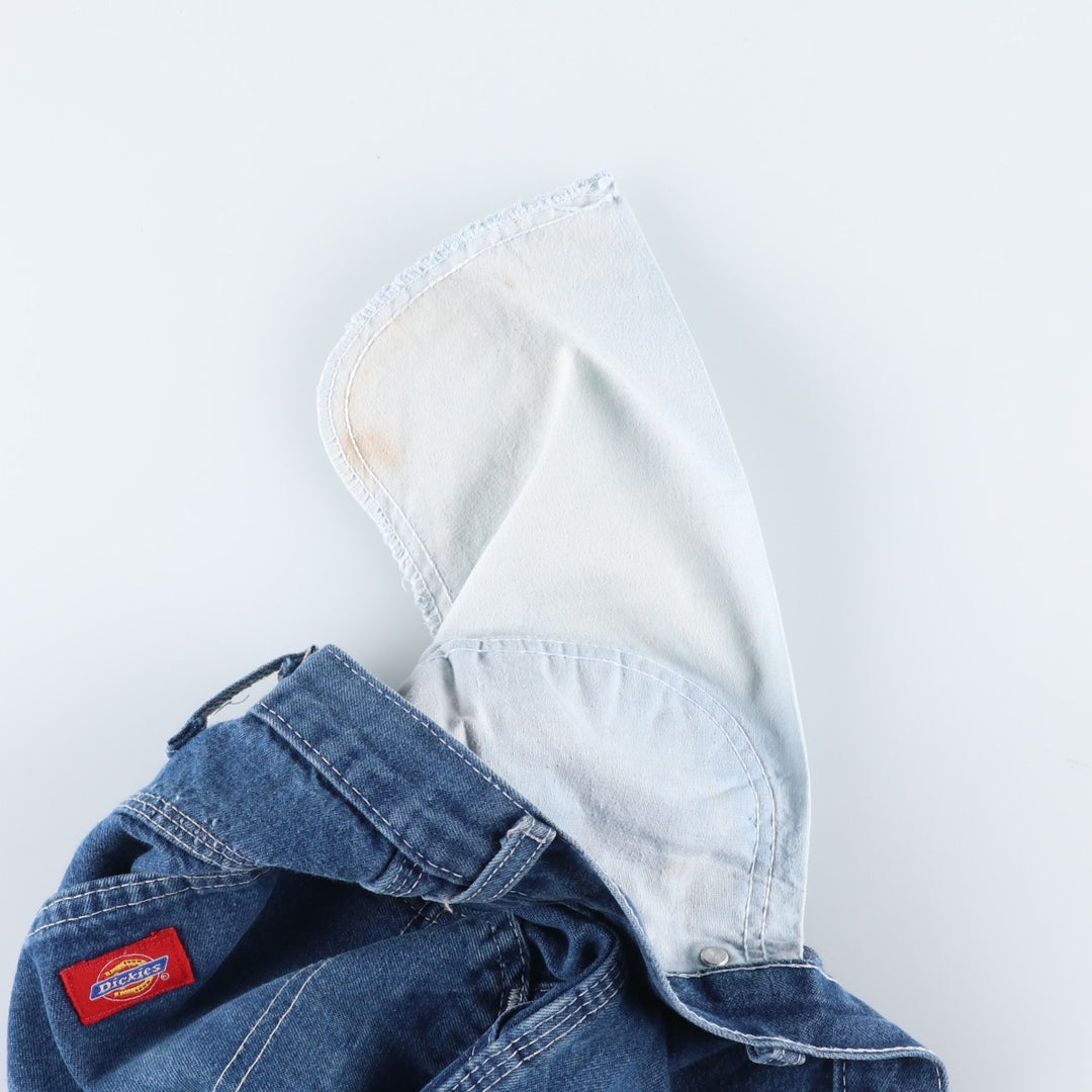 Dickies Relaxed Fit Denim Painter Shorts (Men's W37 equivalent) cotton blue type Vintage Second Hand