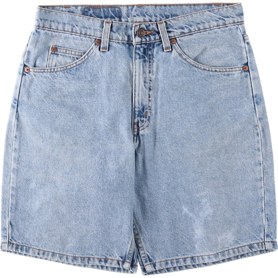90'S Levi's 550 Relaxed Fit Orange Tab Denim Shorts, Men's Size W32 (approx.), Vintage cotton Blue type light blue Vintage Second Hand