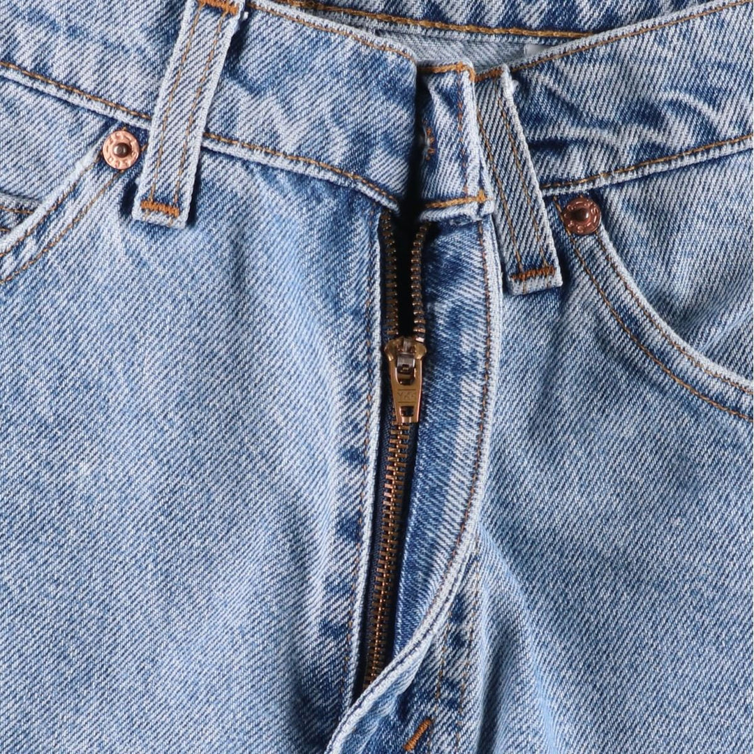 90'S Levi's 550 Relaxed Fit Orange Tab Denim Shorts, Men's Size W32 (approx.), Vintage cotton Blue type light blue Vintage Second Hand