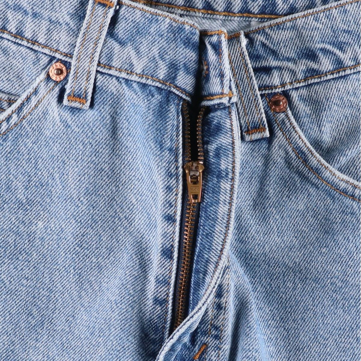 90'S Levi's 550 Relaxed Fit Orange Tab Denim Shorts, Men's Size W32 (approx.), Vintage cotton Blue type light blue Vintage Second Hand