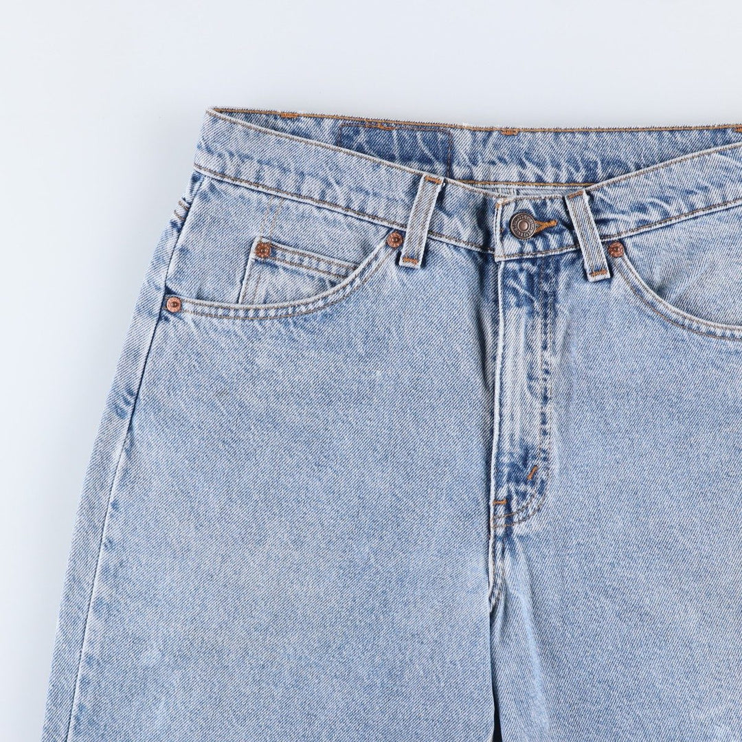 90'S Levi's 550 Relaxed Fit Orange Tab Denim Shorts, Men's Size W32 (approx.), Vintage cotton Blue type light blue Vintage Second Hand