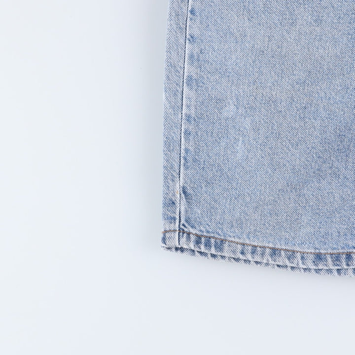 90'S Levi's 550 Relaxed Fit Orange Tab Denim Shorts, Men's Size W32 (approx.), Vintage cotton Blue type light blue Vintage Second Hand
