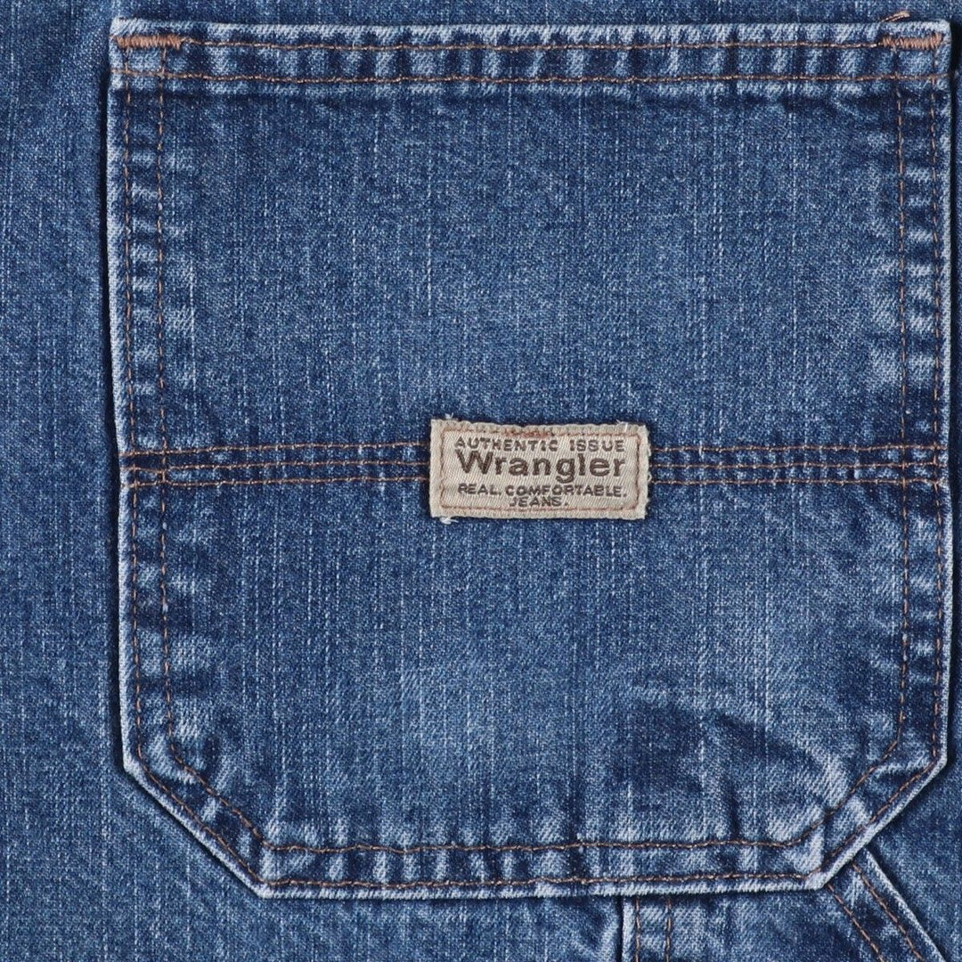Wrangler Denim Painter Shorts, Shorts, Men's, W36 equivalent cotton blue type Vintage Second Hand