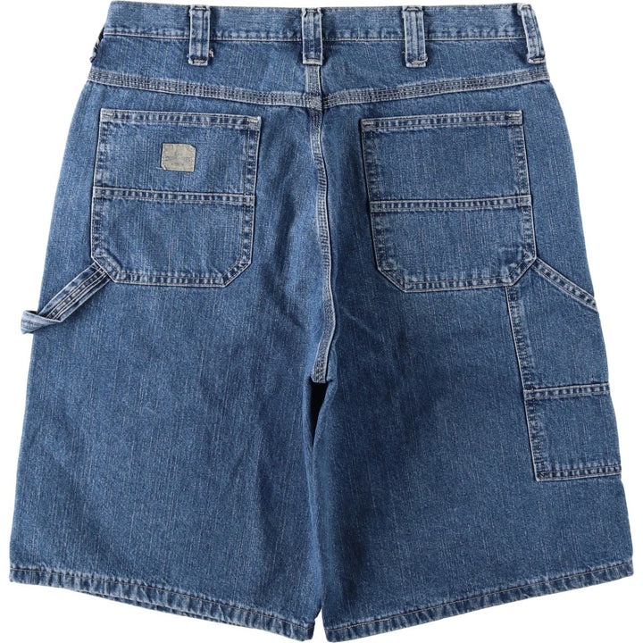 Lee denim painter shorts, men's size W35 (approx.) cotton blue type Vintage Second Hand