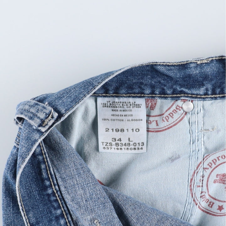 Lee denim painter shorts, men's size W35 (approx.) cotton blue type Vintage Second Hand