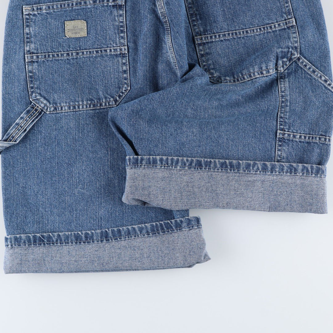 Lee denim painter shorts, men's size W35 (approx.) cotton blue type Vintage Second Hand